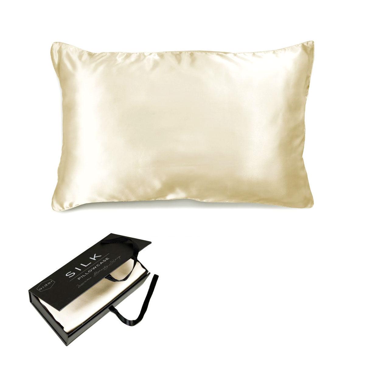 Ardor Mulberry Silk Standard Pillowcase Ivory Dreams - Harrogates