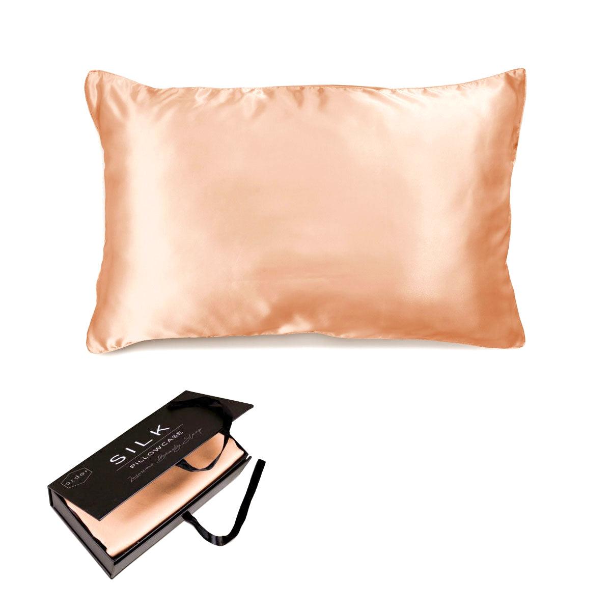 Ardor Mulberry Silk Standard Pillowcase Peach Spritz - Harrogates