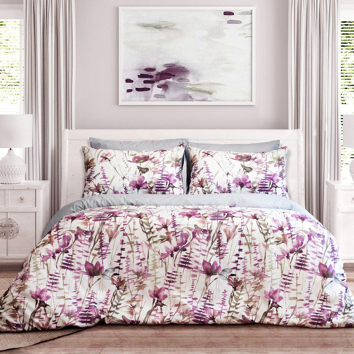 Ardor Felicity Printed Floral Quilt Cover Set Queen - Harrogates