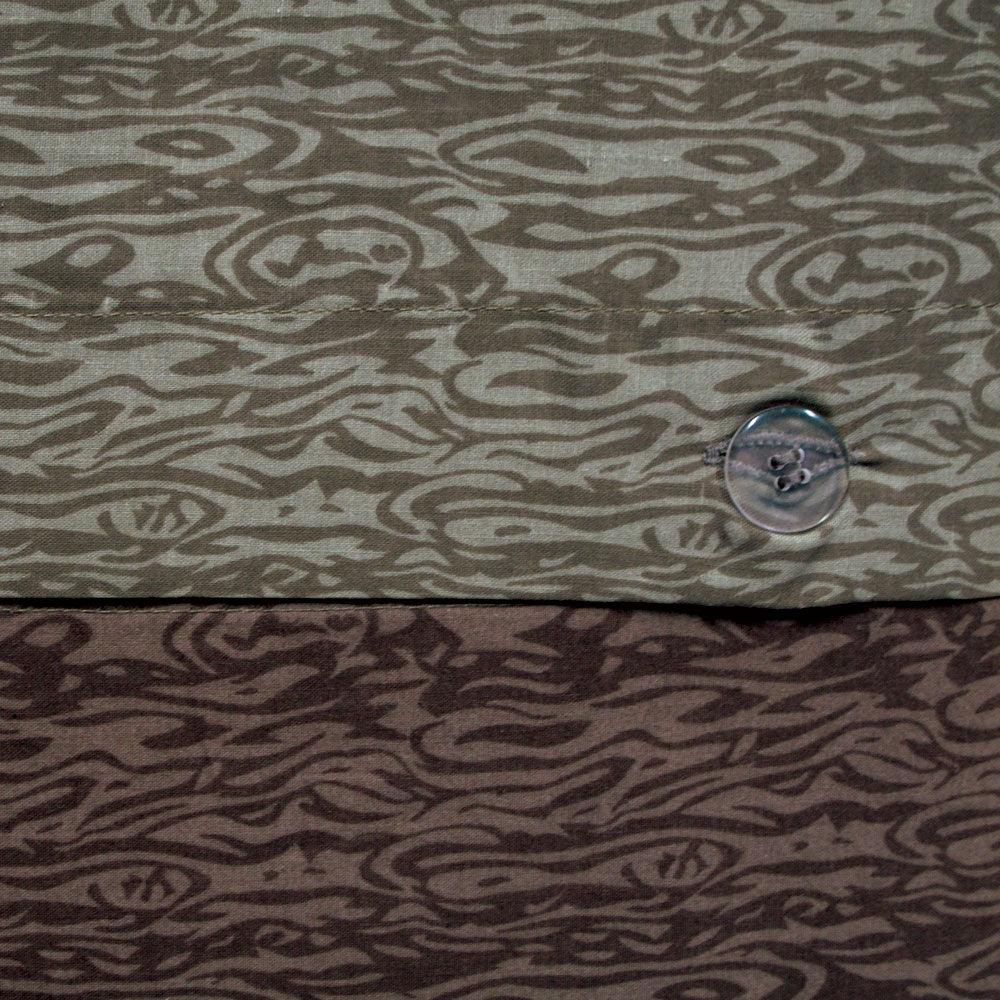 Essentially Home Living Moray Chocolate Quilt Cover Set Double - Harrogates