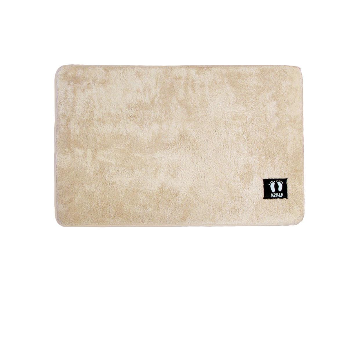 Asha Anti Slip Polyester Bath Mat 50 x 80 cm Latte - Harrogates