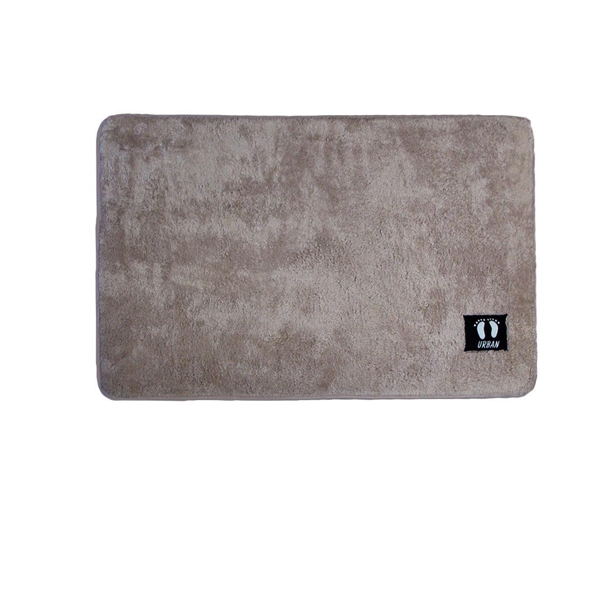 Asha Anti Slip Polyester Bath Mat 50 x 80 cm Mocha - Harrogates