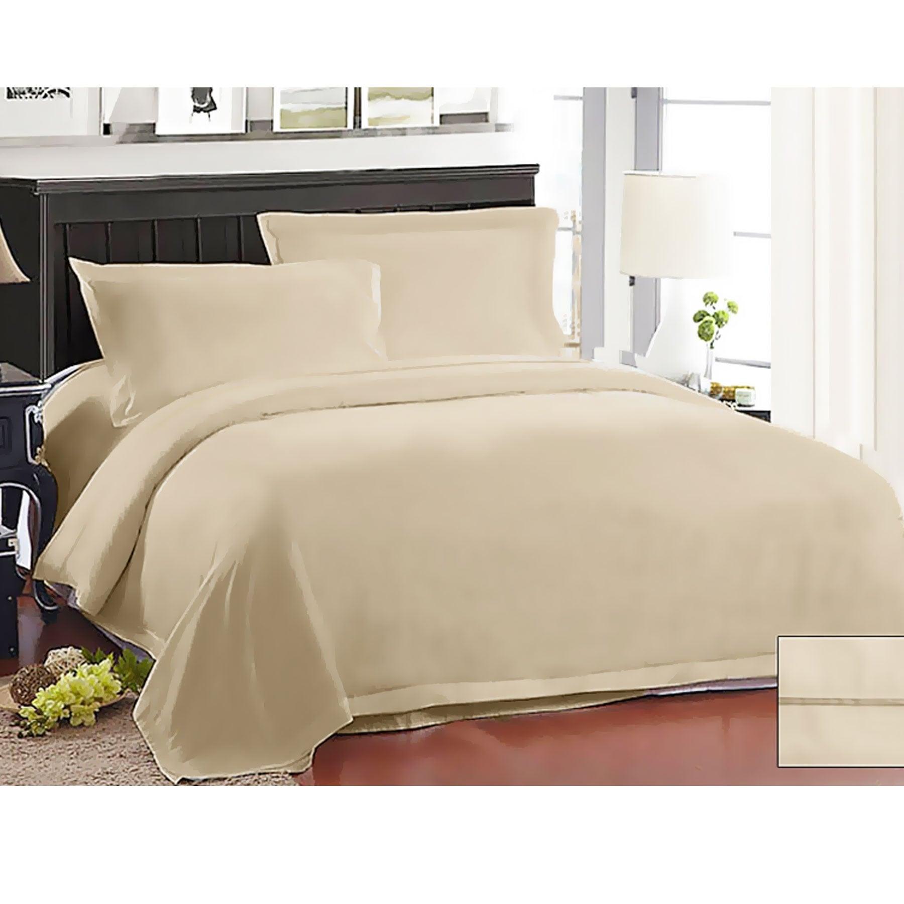 Ramesses 1000TC American Pima Cotton Quilt Cover Set Linen Queen - Harrogates