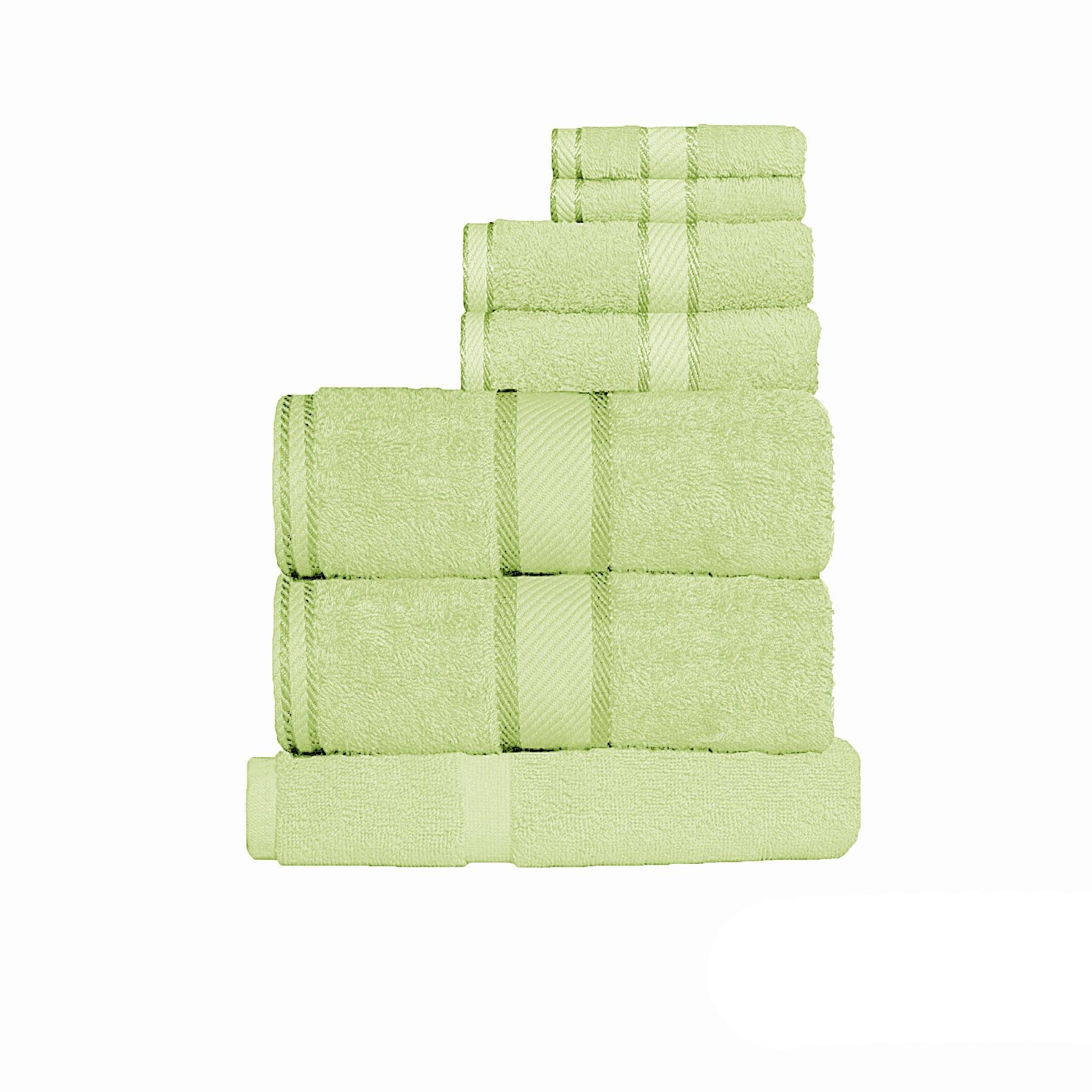 Kingtex 550gsm Cotton 7 Pce Towel Set New Apple - Harrogates