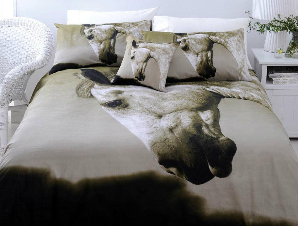 Just Home Dapple Horse Quilt Cover Set KING - Harrogates