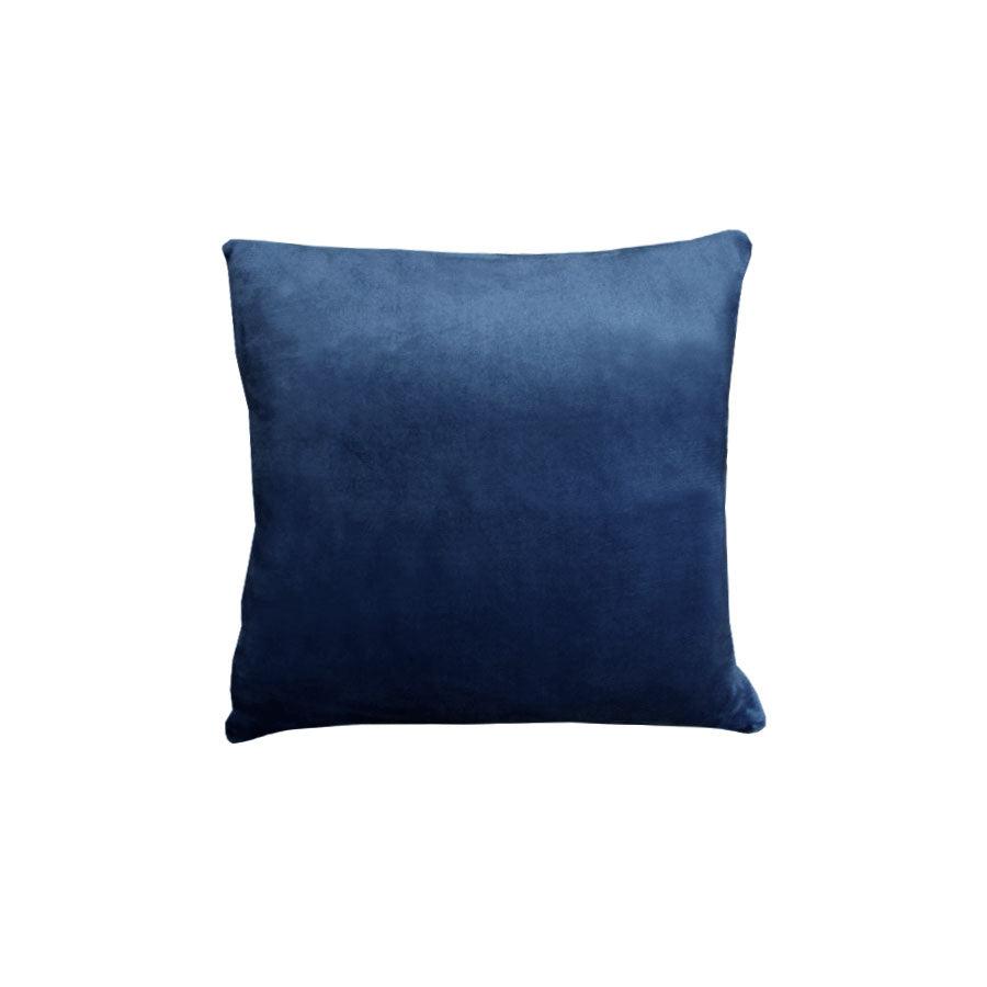 Alastairs Augusta Faux Mink Square Cushion Navy - Harrogates
