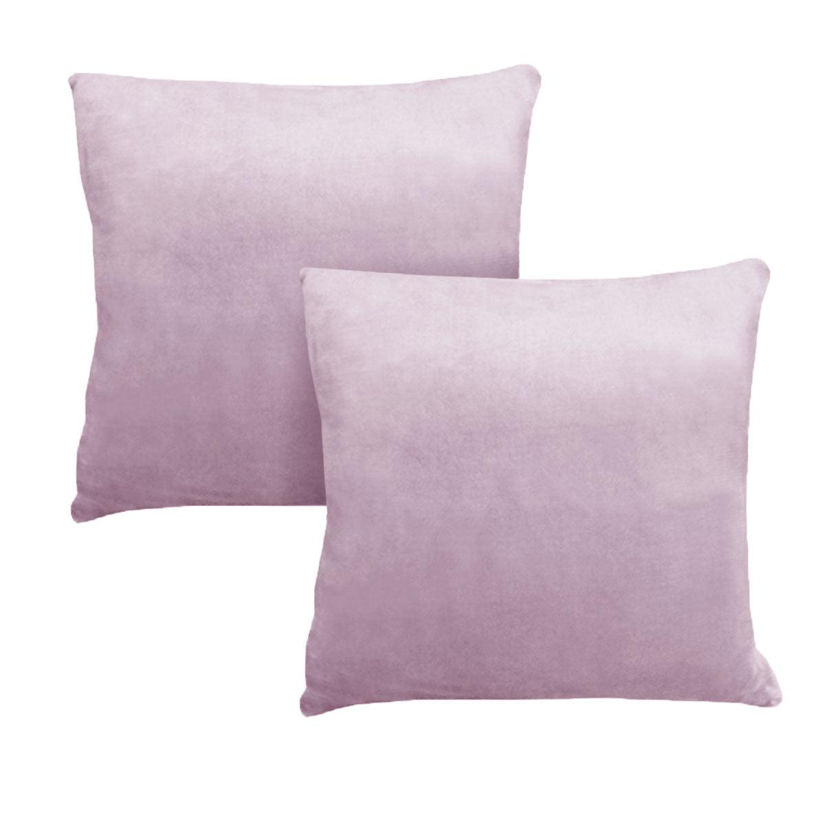 Alastairs Augusta Blush Pair of Flannel Fleece European Pillowcases - Harrogates