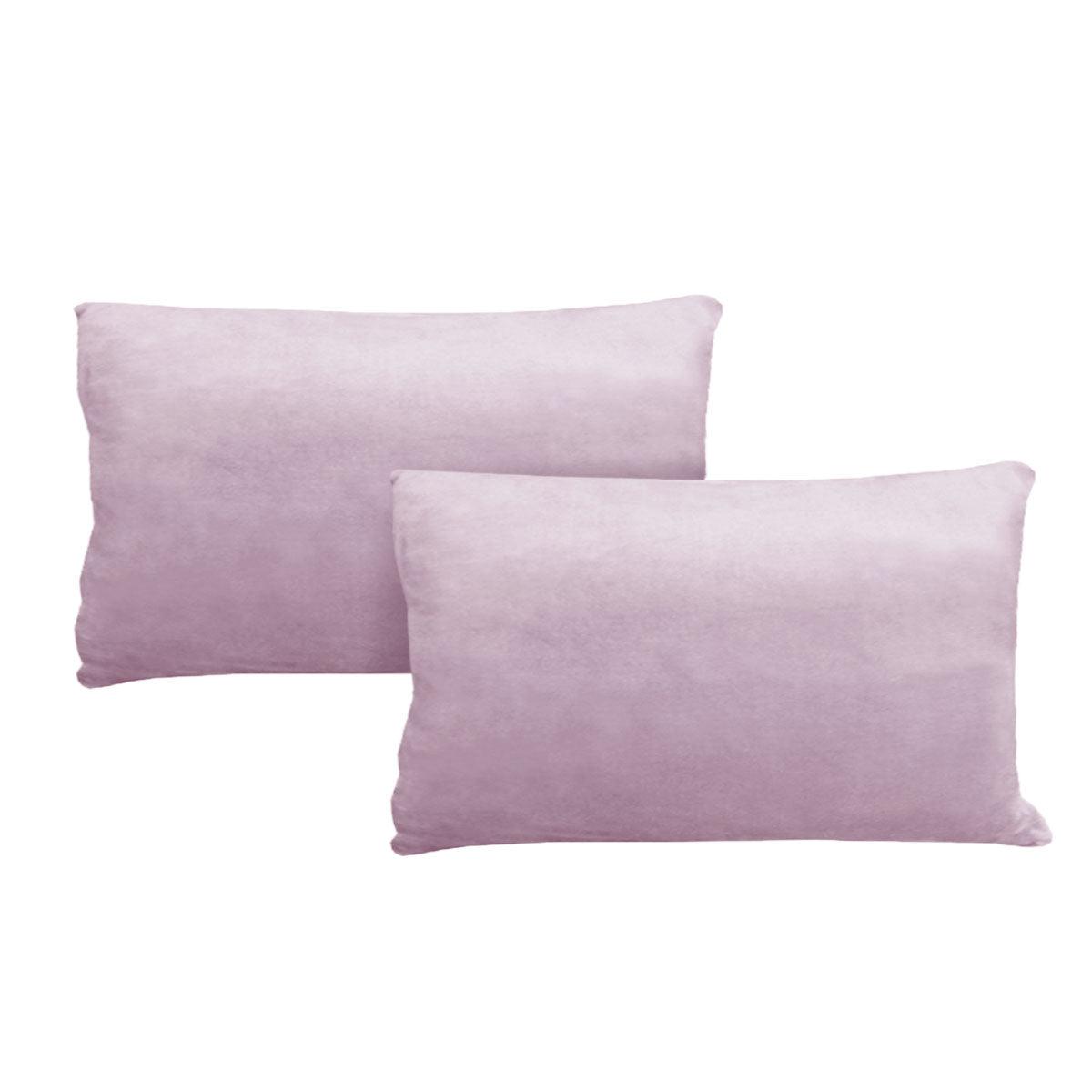 Alastairs Augusta Blush Pair of Flannel Fleece Standard Pillowcases - Harrogates