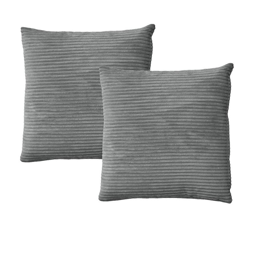 Alastairs Ruby Charcoal Pair of European Pillowcases - Harrogates