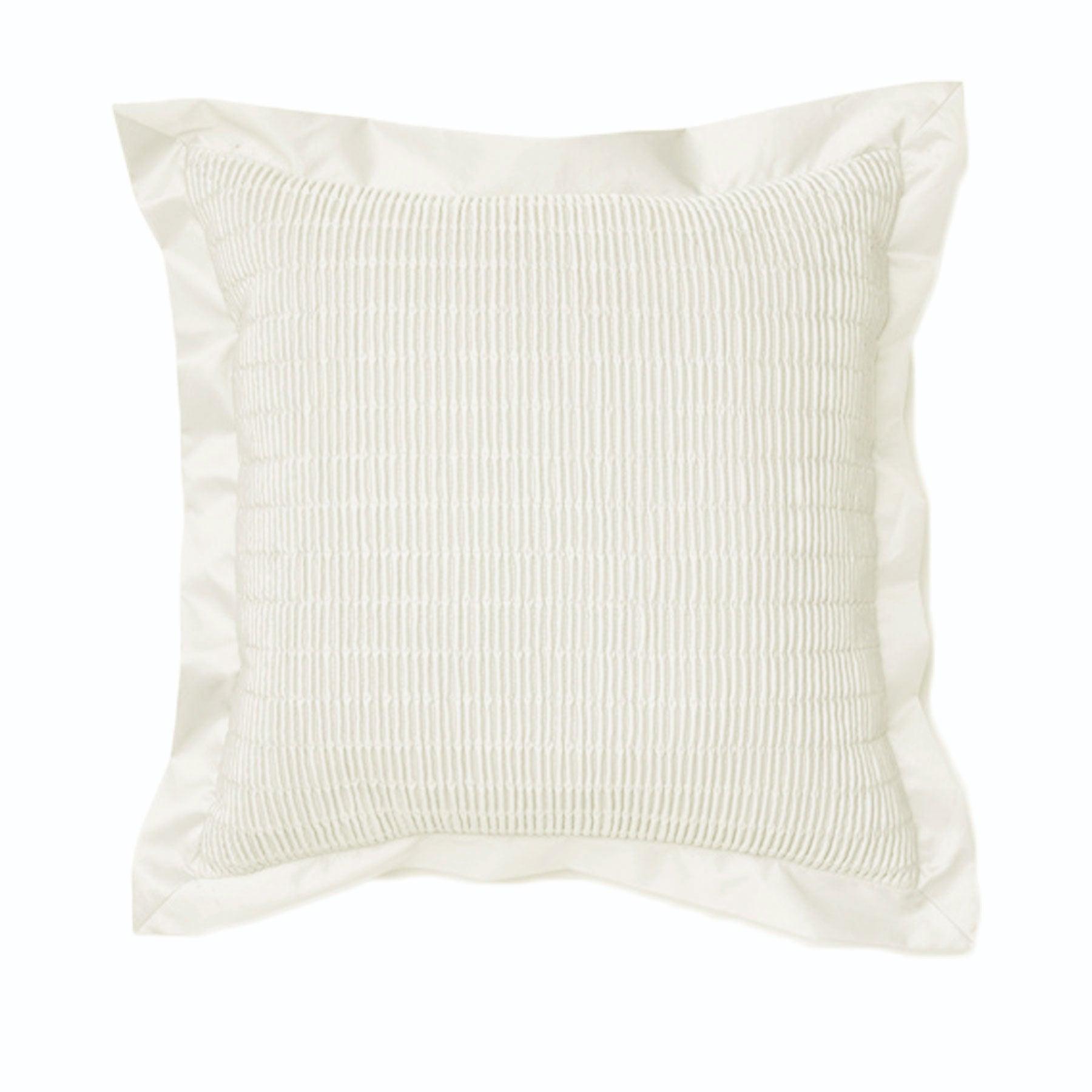 Rapee Morocco Quilted Filled Cushion - White - Harrogates