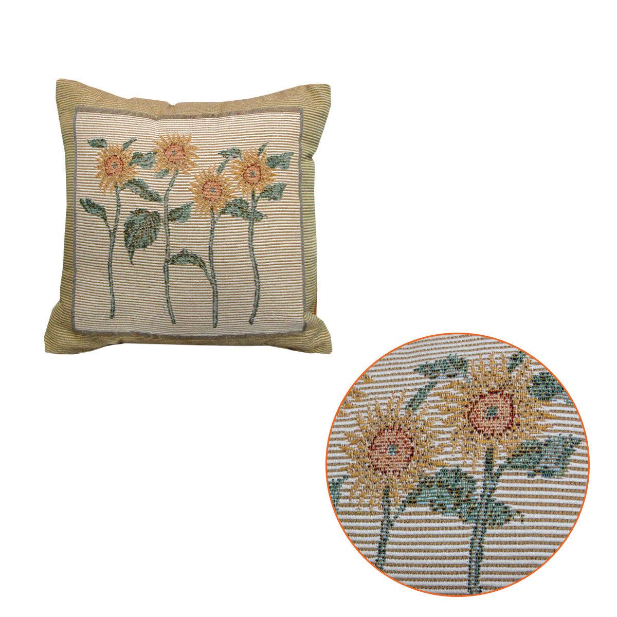 Rapee Bella Sunflower Tapestry Filled Cushion 32 x 32 cm - Harrogates