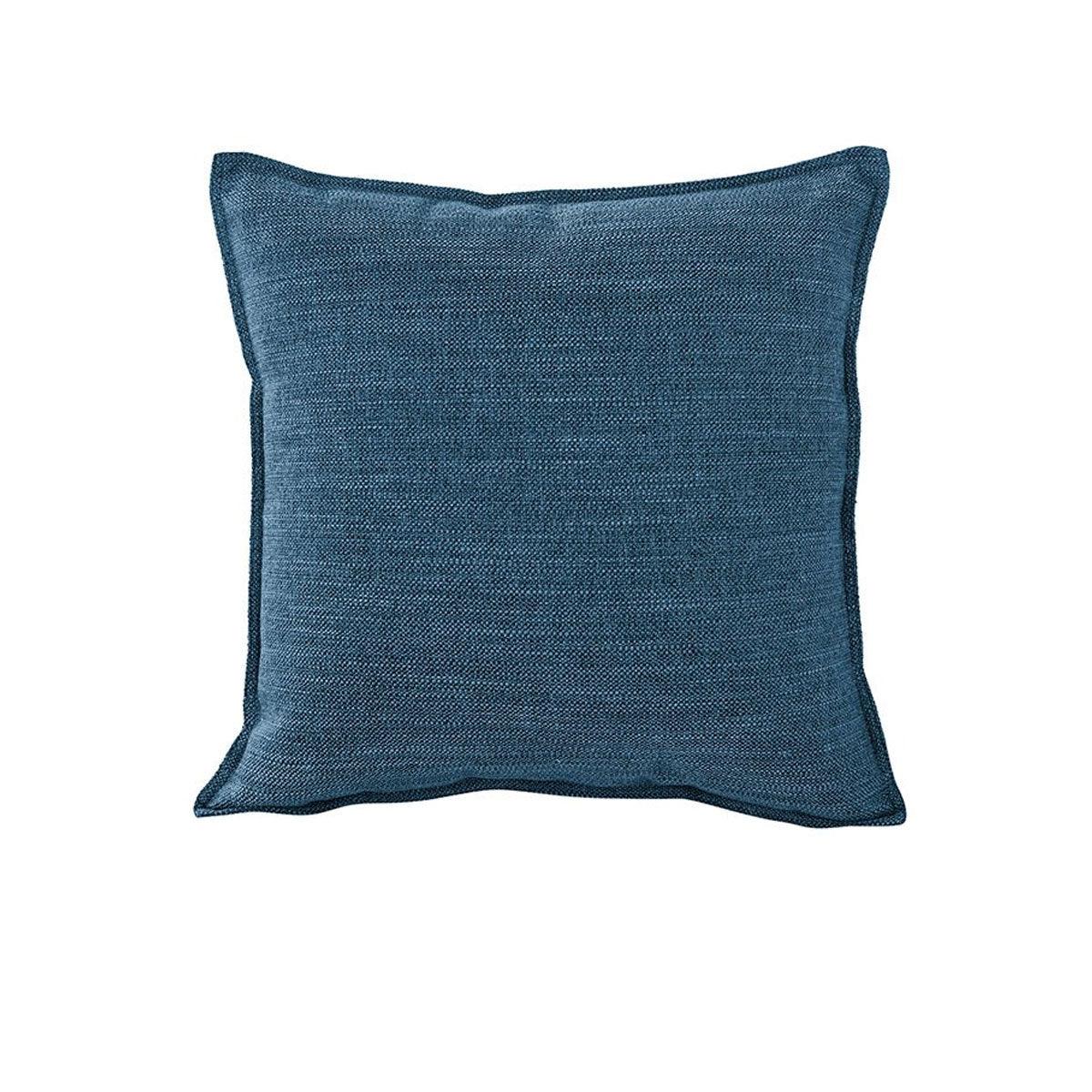 Jason Linen Look Square Filled Cushion 44 x 44 + 1 cm Marine - Harrogates