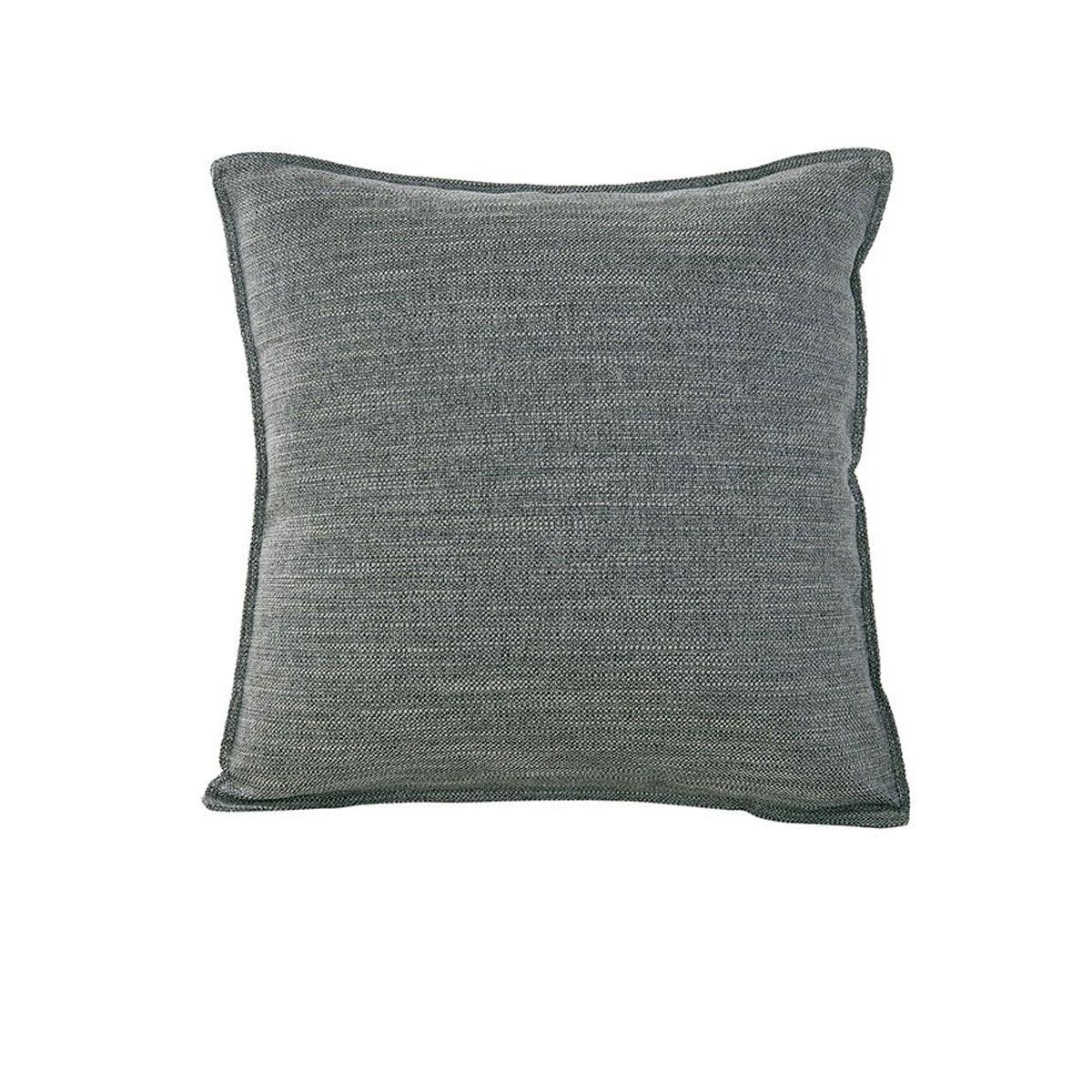 Jason Linen Look Square Filled Cushion 44 x 44 + 1 cm Pewter - Harrogates
