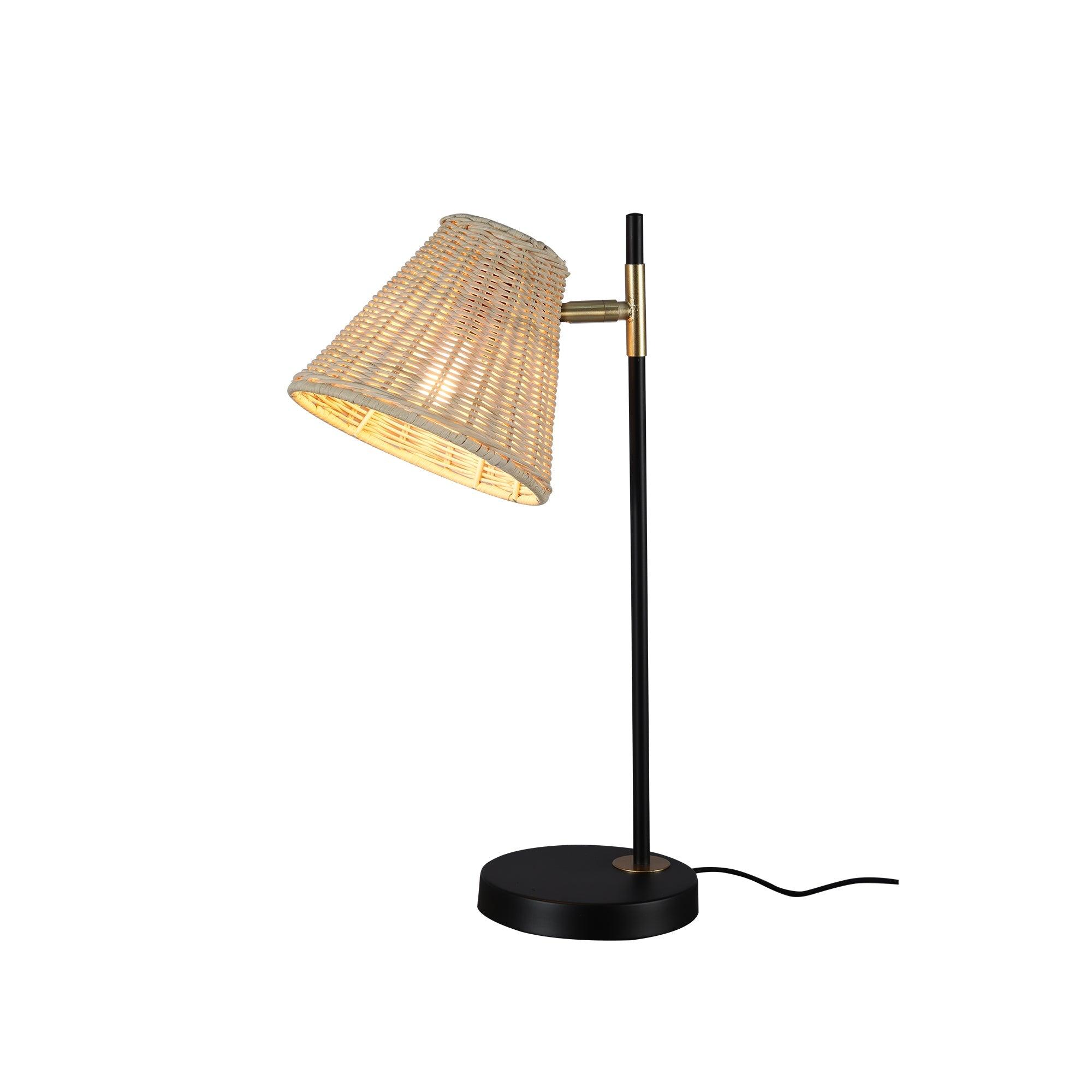 Yvette Rattan Table Lamp - Harrogates