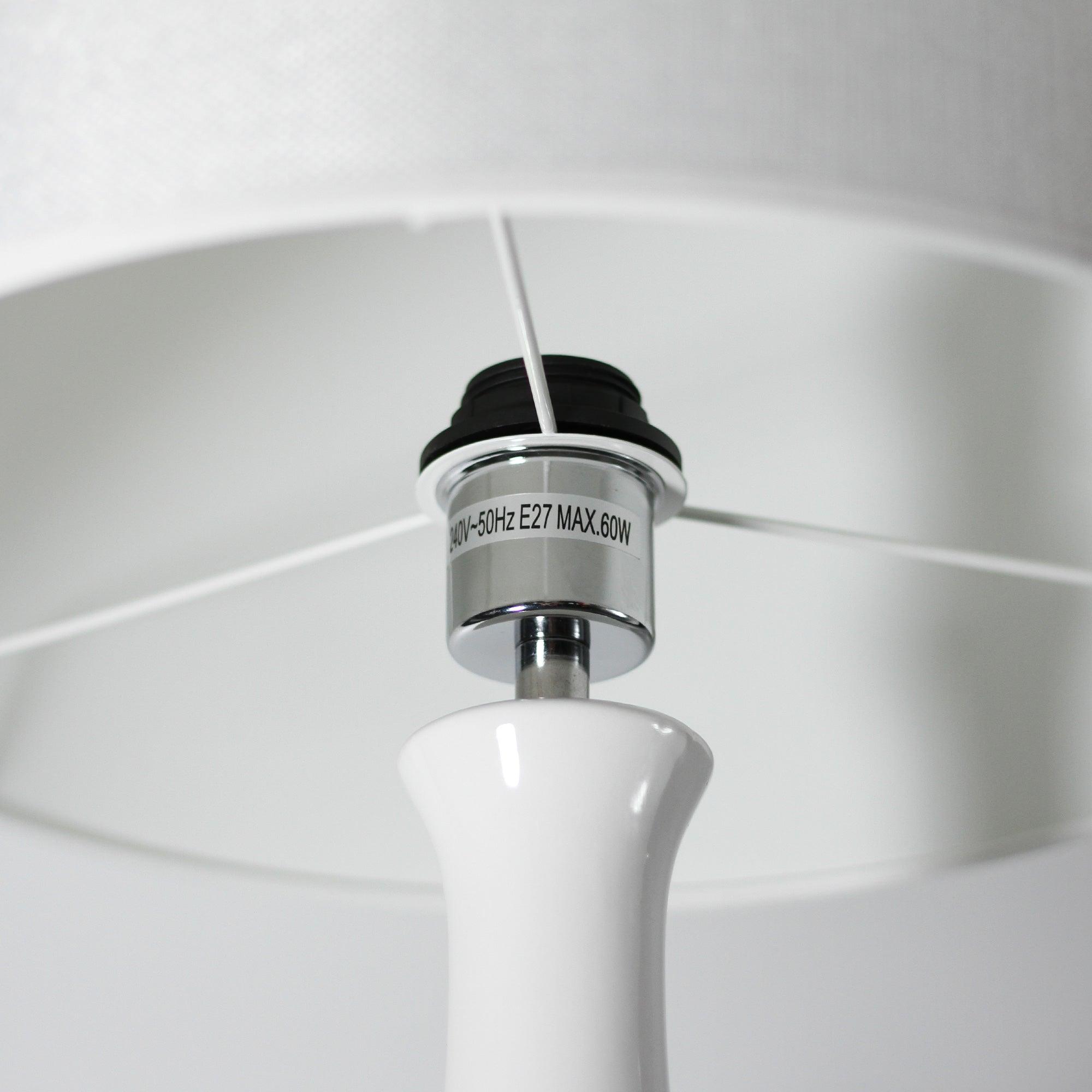 Pattery Barn Table Lamp - White - Harrogates