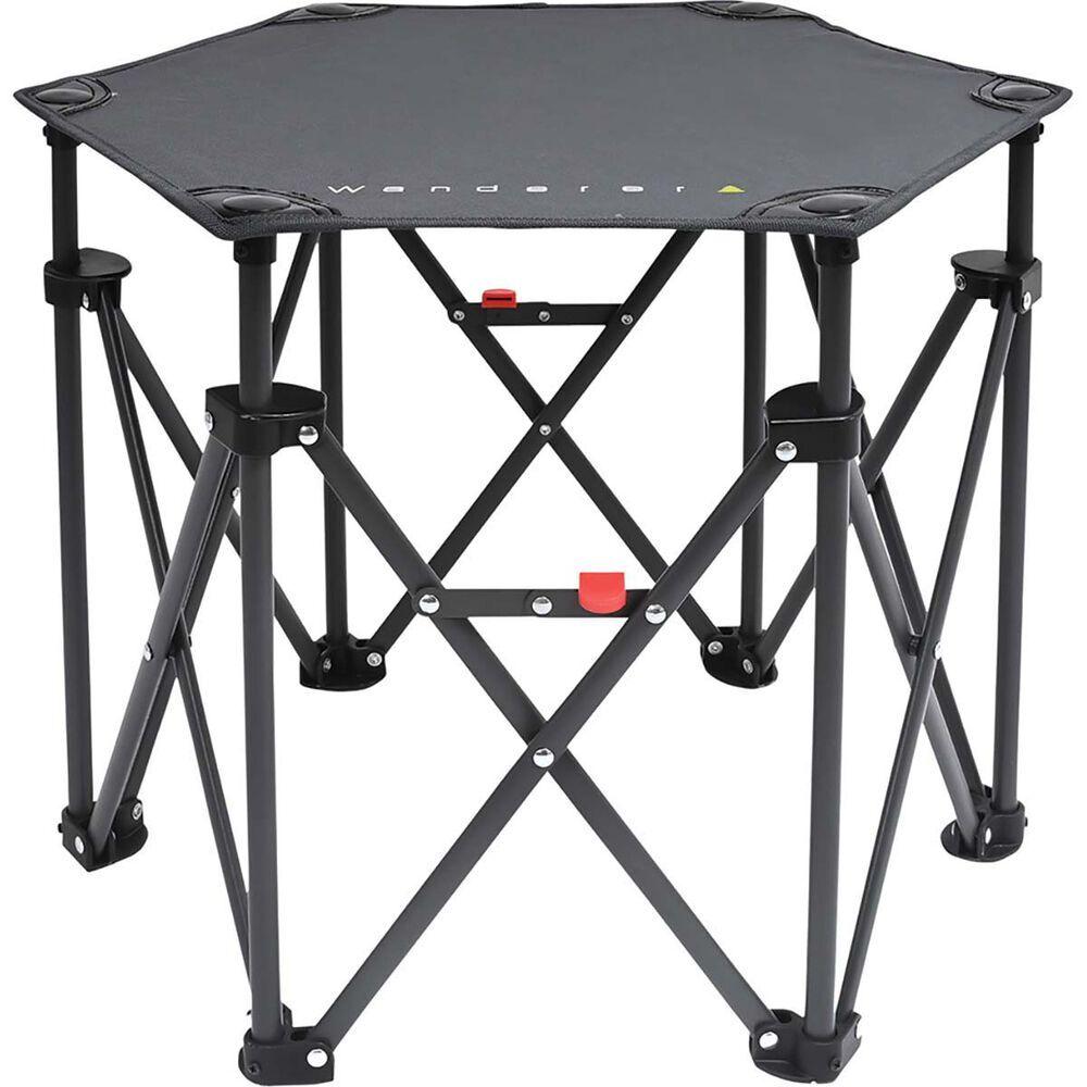 Wanderer Hex Small Quad Foldable Table Camping Fishing Outdoors - Harrogates