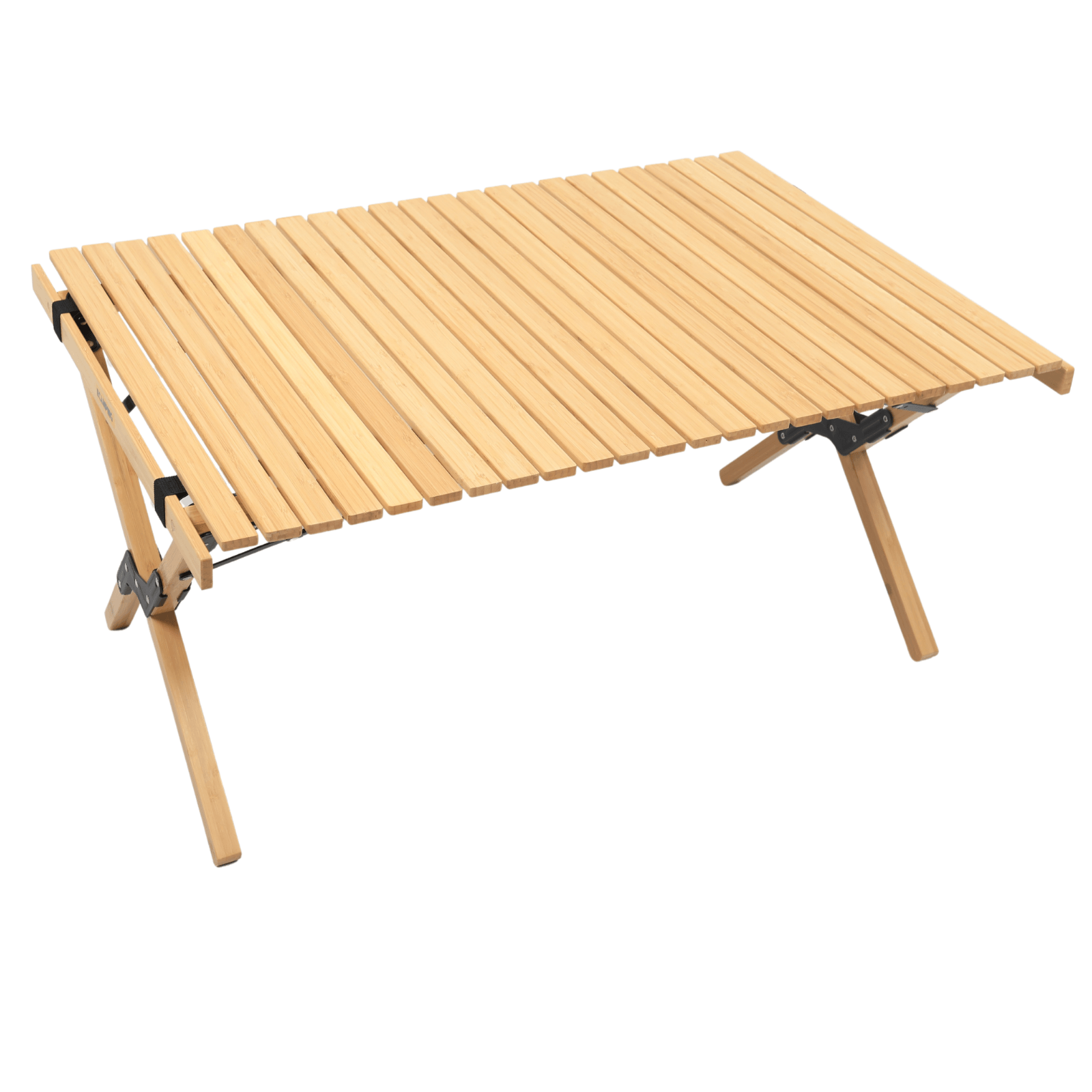 Folding Camping Table Bamboo Roll Up Portable Outdoor Picnic BBQ Desk Beach - Harrogates