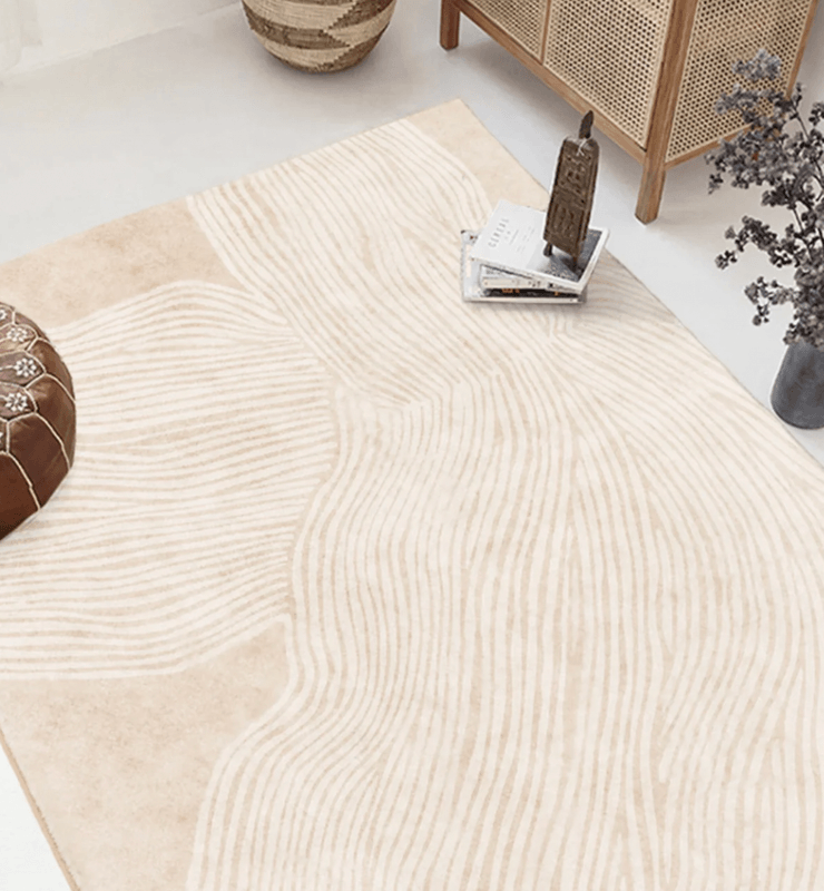 White Imitation Cashmere Rug 160cm*240cm - Harrogates