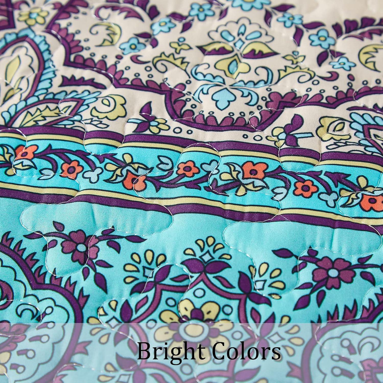 Tranquil Quilted coverlet and pillowcovers set: Perfect for Relaxation - Queen size - Harrogates