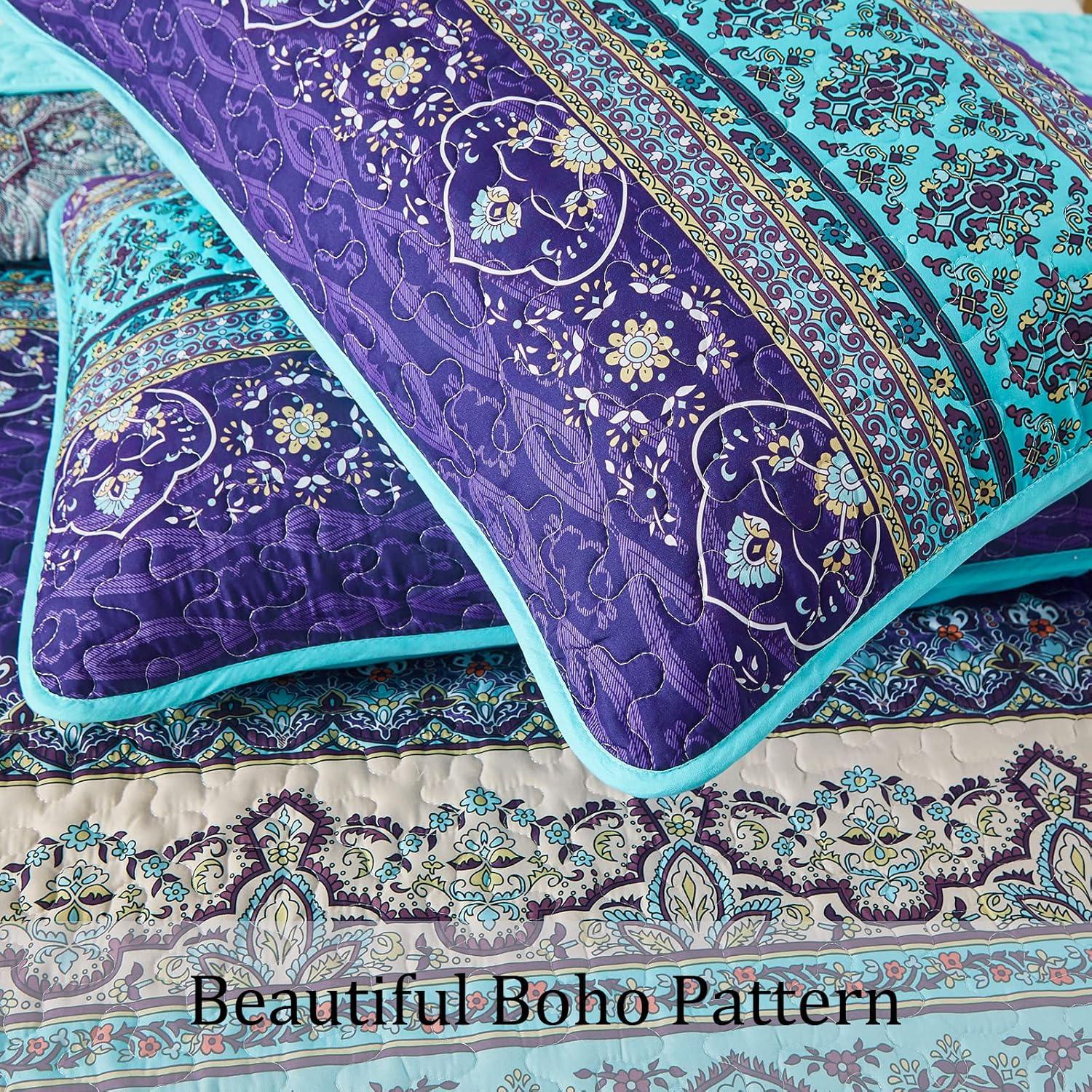 Tranquil Quilted coverlet and pillowcovers set: Perfect for Relaxation - Queen size - Harrogates