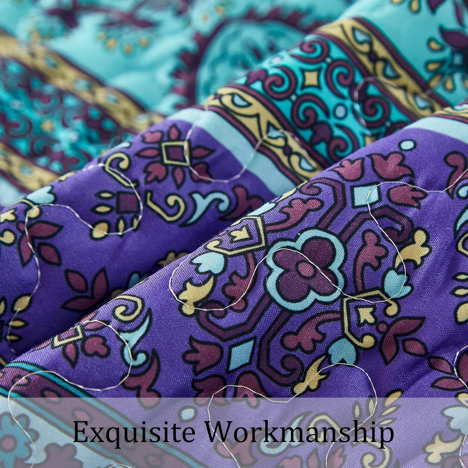 Tranquil Quilted coverlet and pillowcovers set: Perfect for Relaxation - Queen size - Harrogates