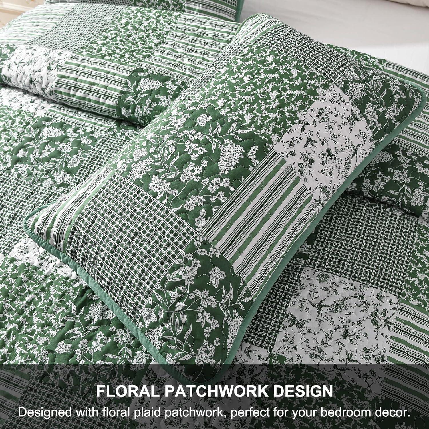 Delightful Quilted bedspread and pillowcovers set: Indulge in Comfort - Queen size - Harrogates