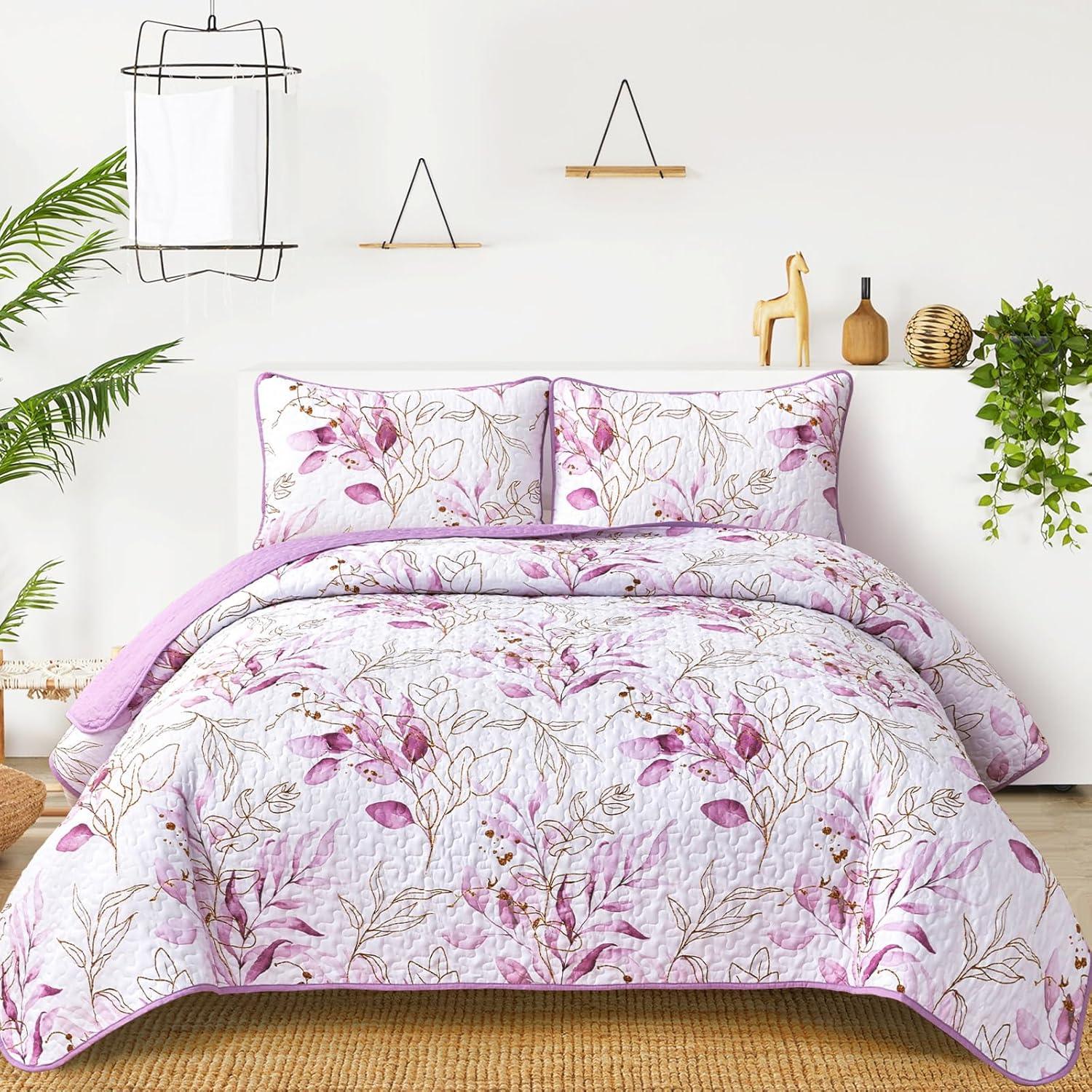 Unique Quilted bedspread and pillowcovers set: Stand Out in Style - Queen size - Harrogates