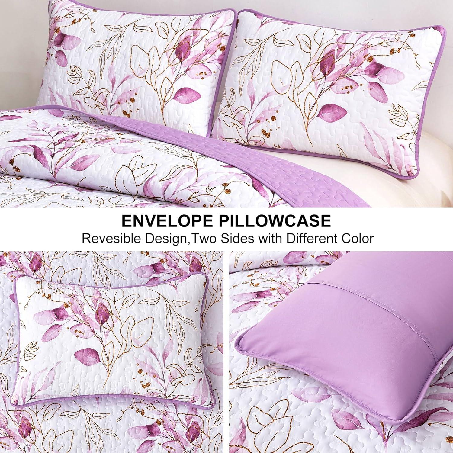 Unique Quilted bedspread and pillowcovers set: Stand Out in Style - Queen size - Harrogates