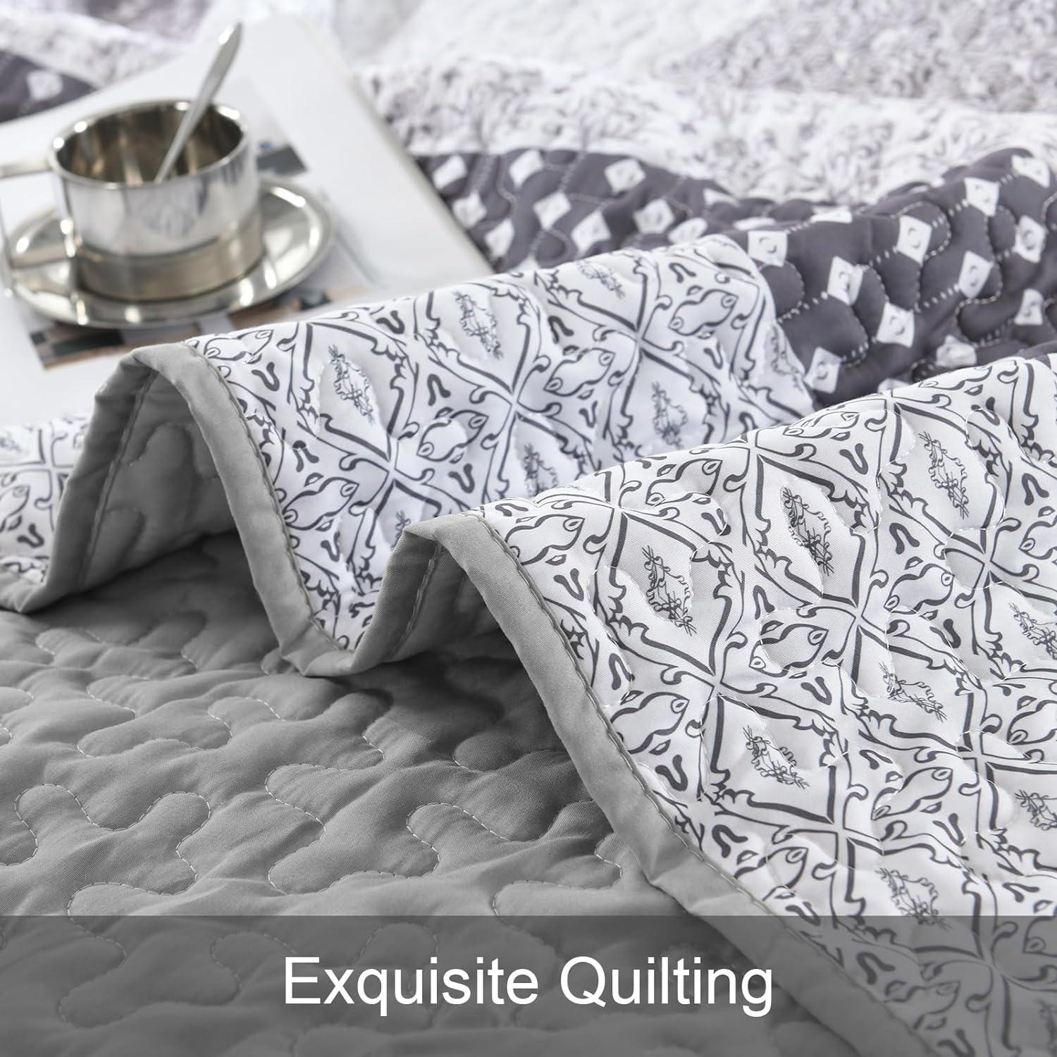 Bespoke Quilted Bedspread and Pillowcases Set: Tailored Luxury for Your Home - Queen size - Harrogates
