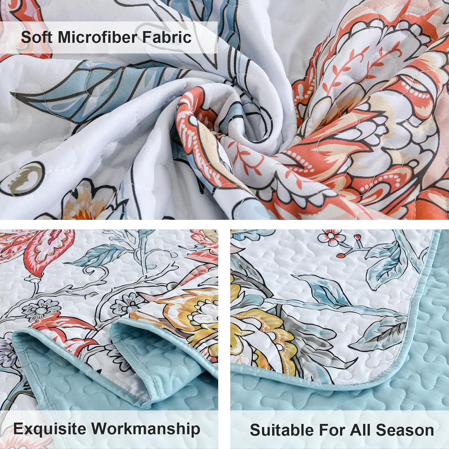 Jazzy Quilted bedspread and pillowcovers set: Express Your Personality - Queen size - Harrogates