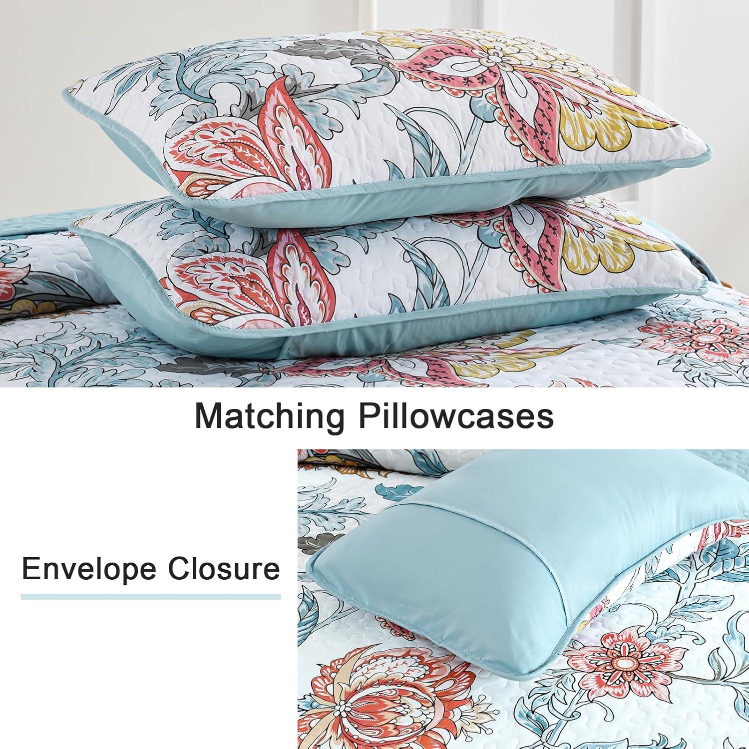 Jazzy Quilted bedspread and pillowcovers set: Express Your Personality - Queen size - Harrogates