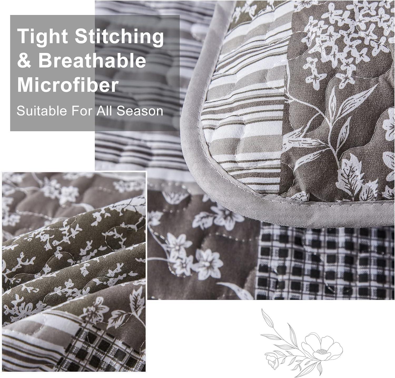 Bold Quilted bedspread and pillowcovers set: Make a Statement - Queen size - Harrogates