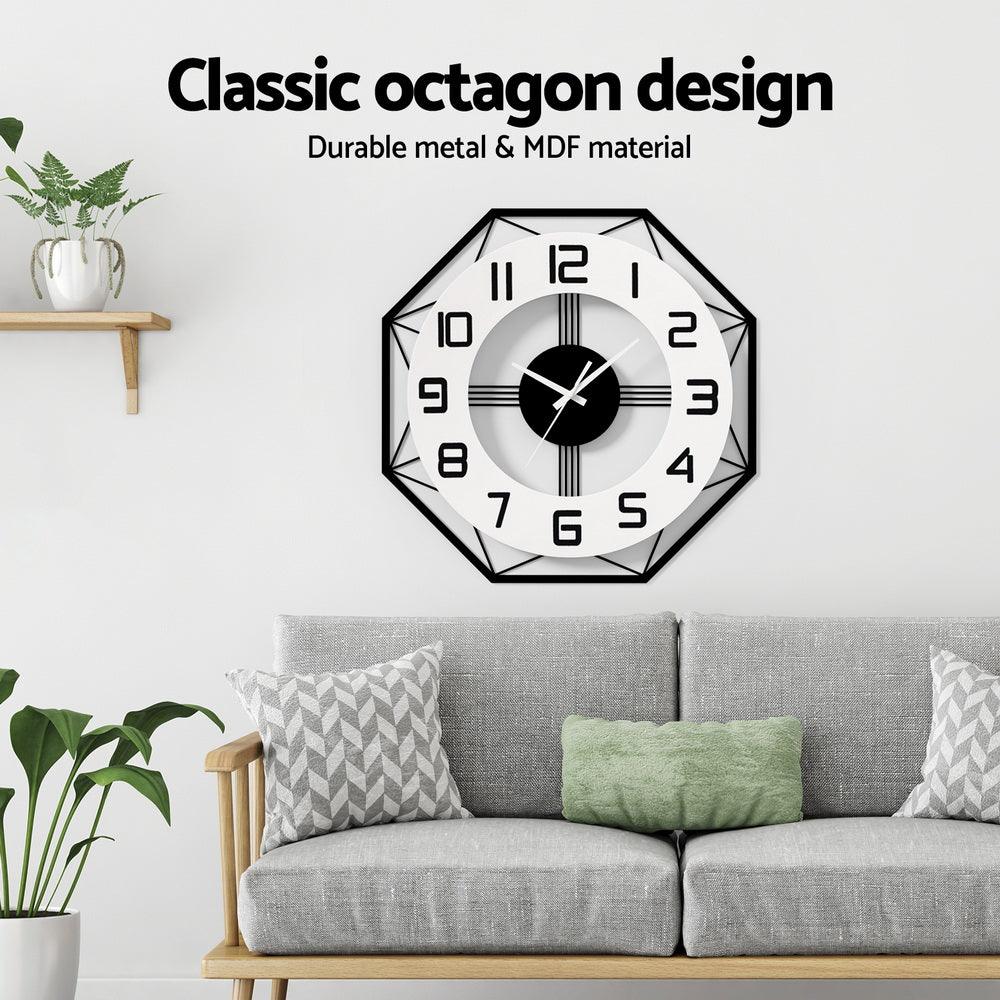 Artiss 60CM Wall Clock Octagon - Harrogates