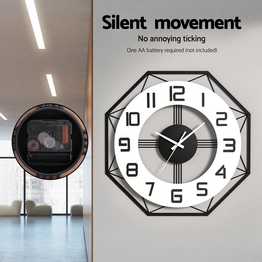 Artiss 60CM Wall Clock Octagon - Harrogates