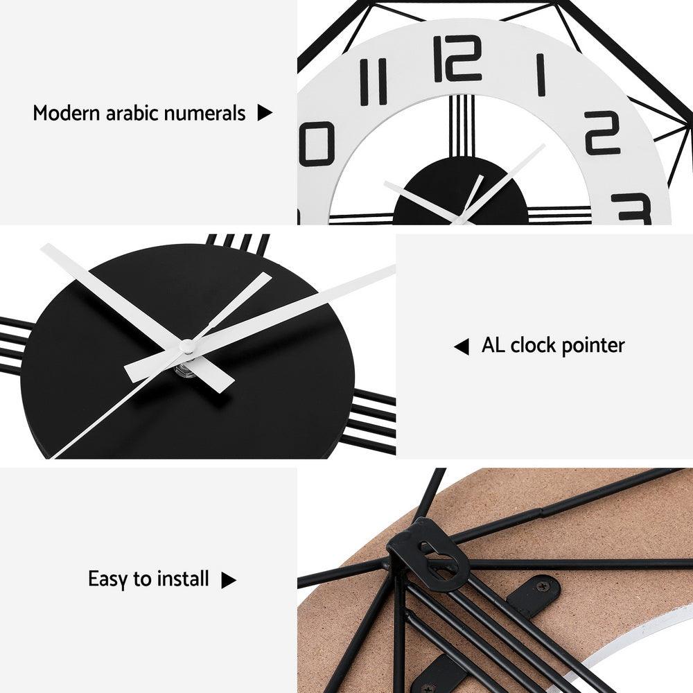 Artiss 60CM Wall Clock Octagon - Harrogates