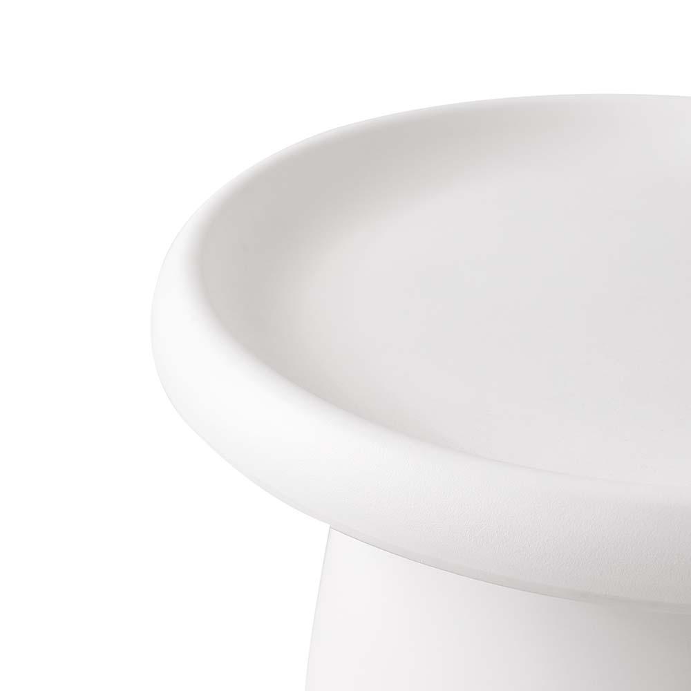 Artiss Coffee Table Round 52CM Plastic White - Harrogates