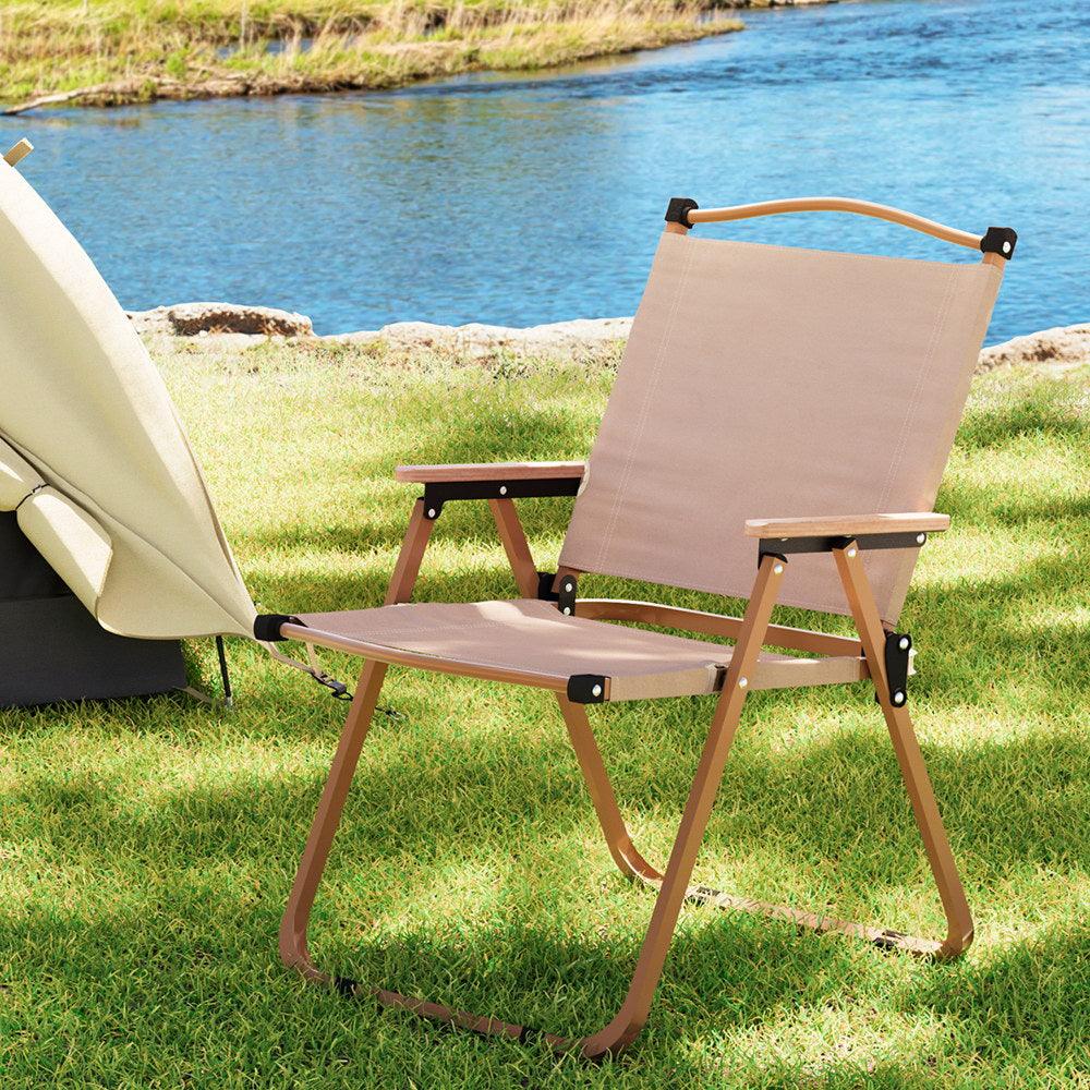 Gardeon Outdoor Camping Chairs Portable Folding Beach Chair Patio Furniture - Harrogates