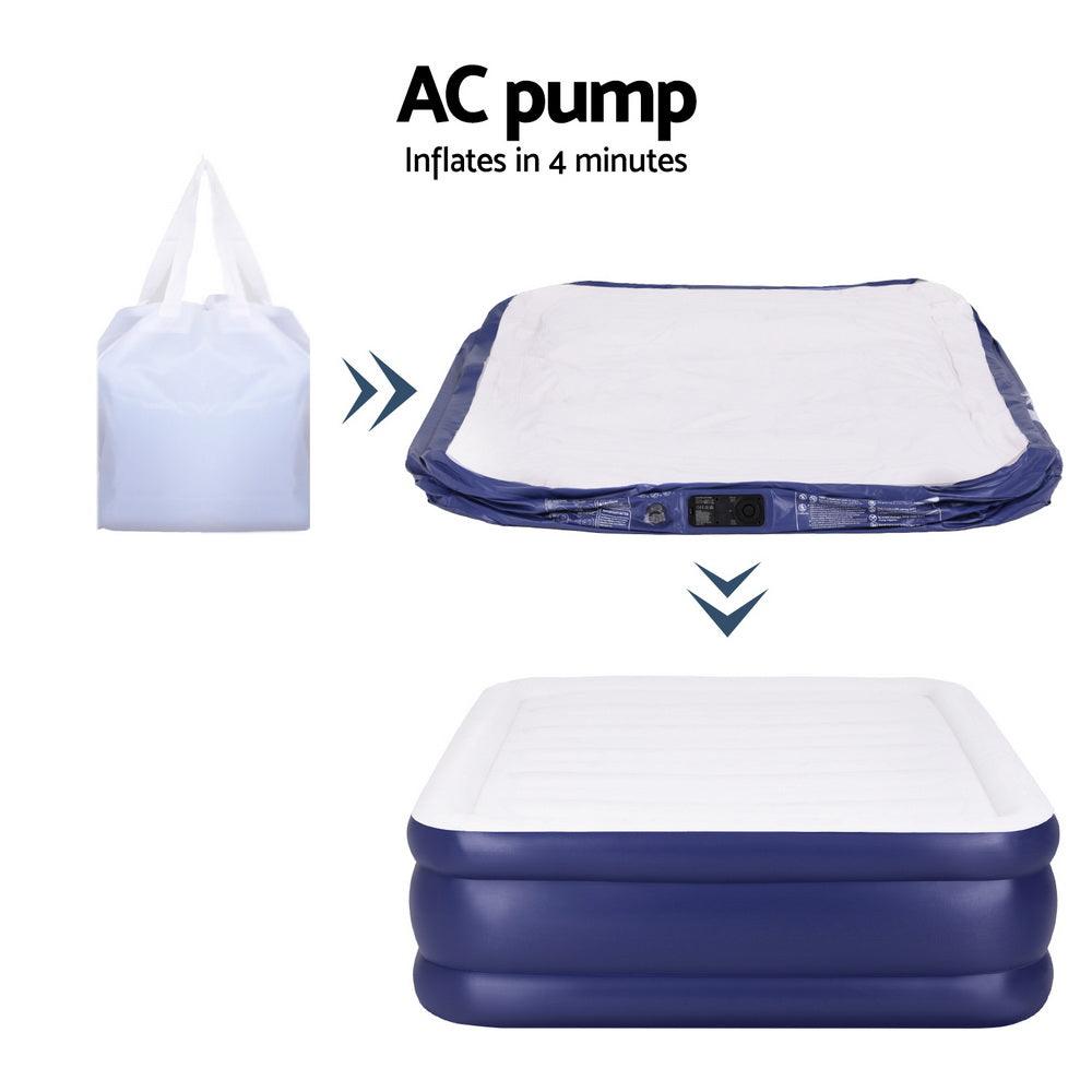 Weisshorn Air Mattress Queen Inflatable Bed Air bed 51cm - Harrogates