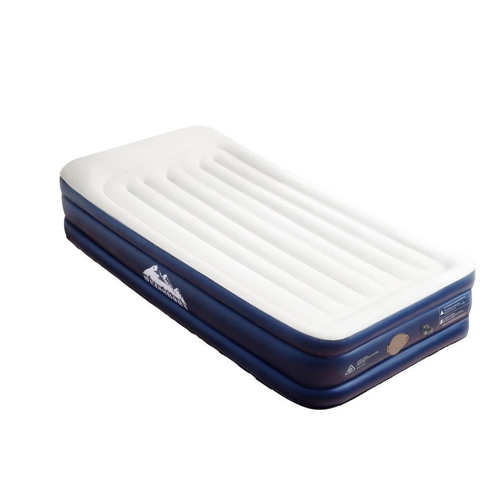 Weisshorn Air Mattress Single Inflatable Bed 46cm Air bed Grey - Harrogates