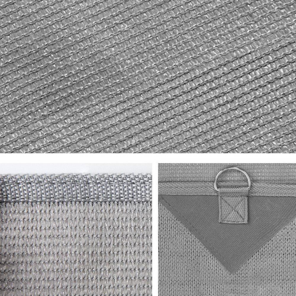 Caravan Privacy Screen Roll Out Awning 2.1x1.8M Sun Shade Pop Top End Wall Grey - Harrogates