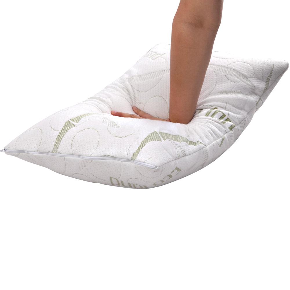 Giselle Bedding Memory Foam Pillow Bamboo Twin Pack - Harrogates