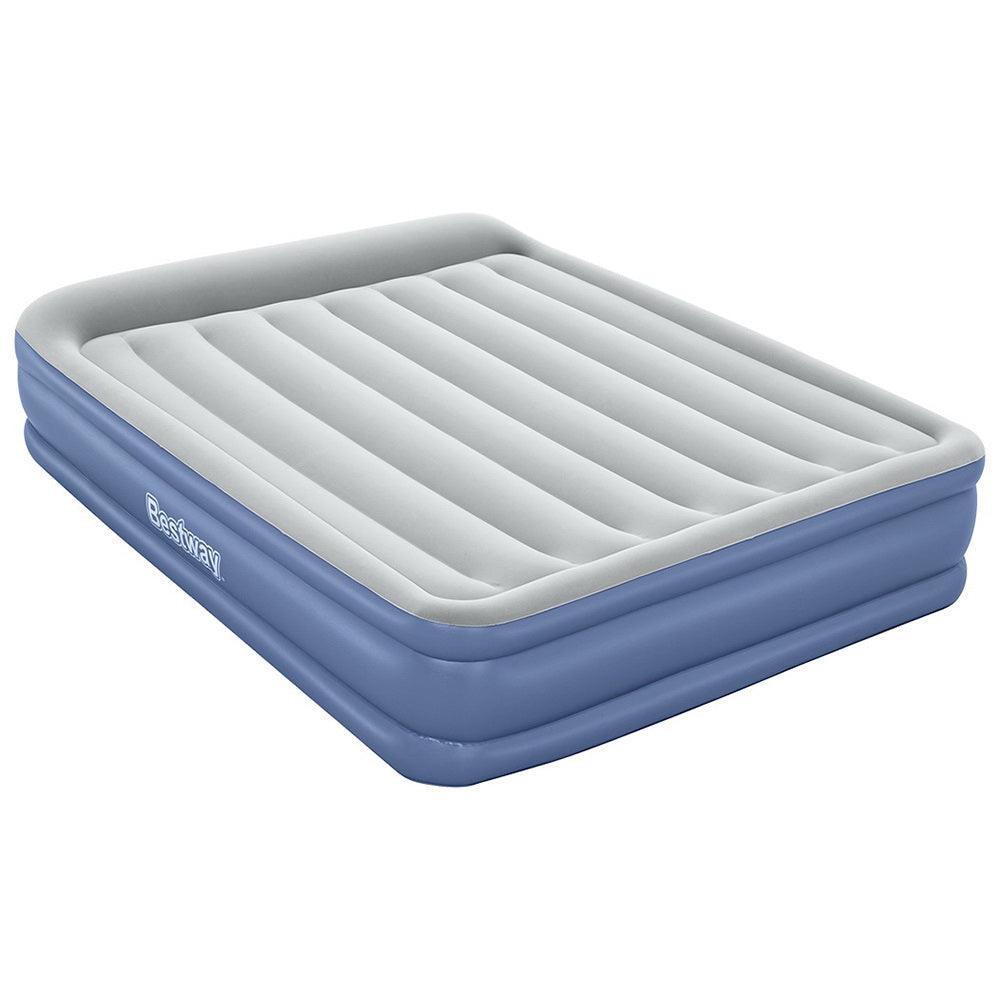 Bestway Air Mattress Queen Inflatable Bed 46cm Airbed Blue - Harrogates