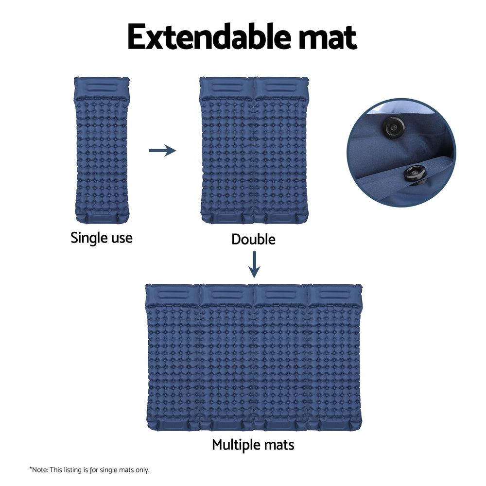 Weisshorn Self Inflating Mattress Camping Sleeping Mat Air Bed Single Pillow Bag - Harrogates