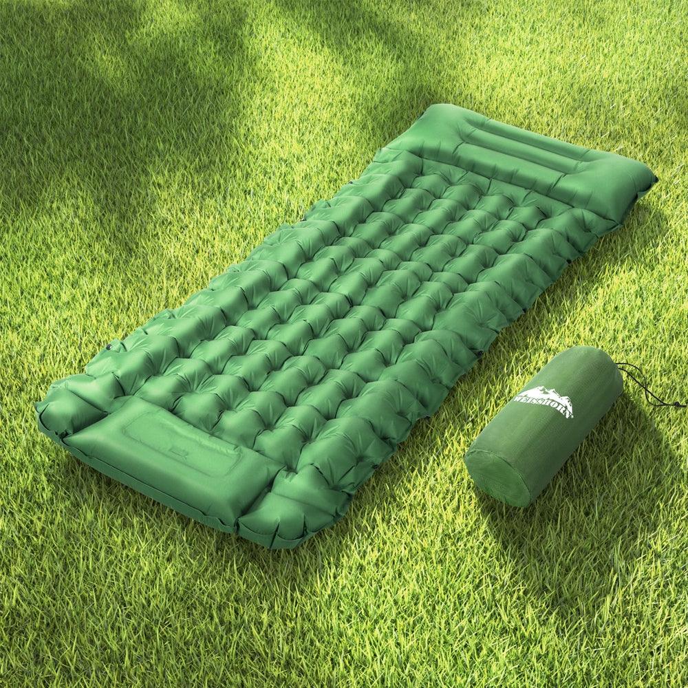 Weisshorn Self Inflating Mattress Camping Sleeping Mat Air Bed Pad Single Pillow - Harrogates