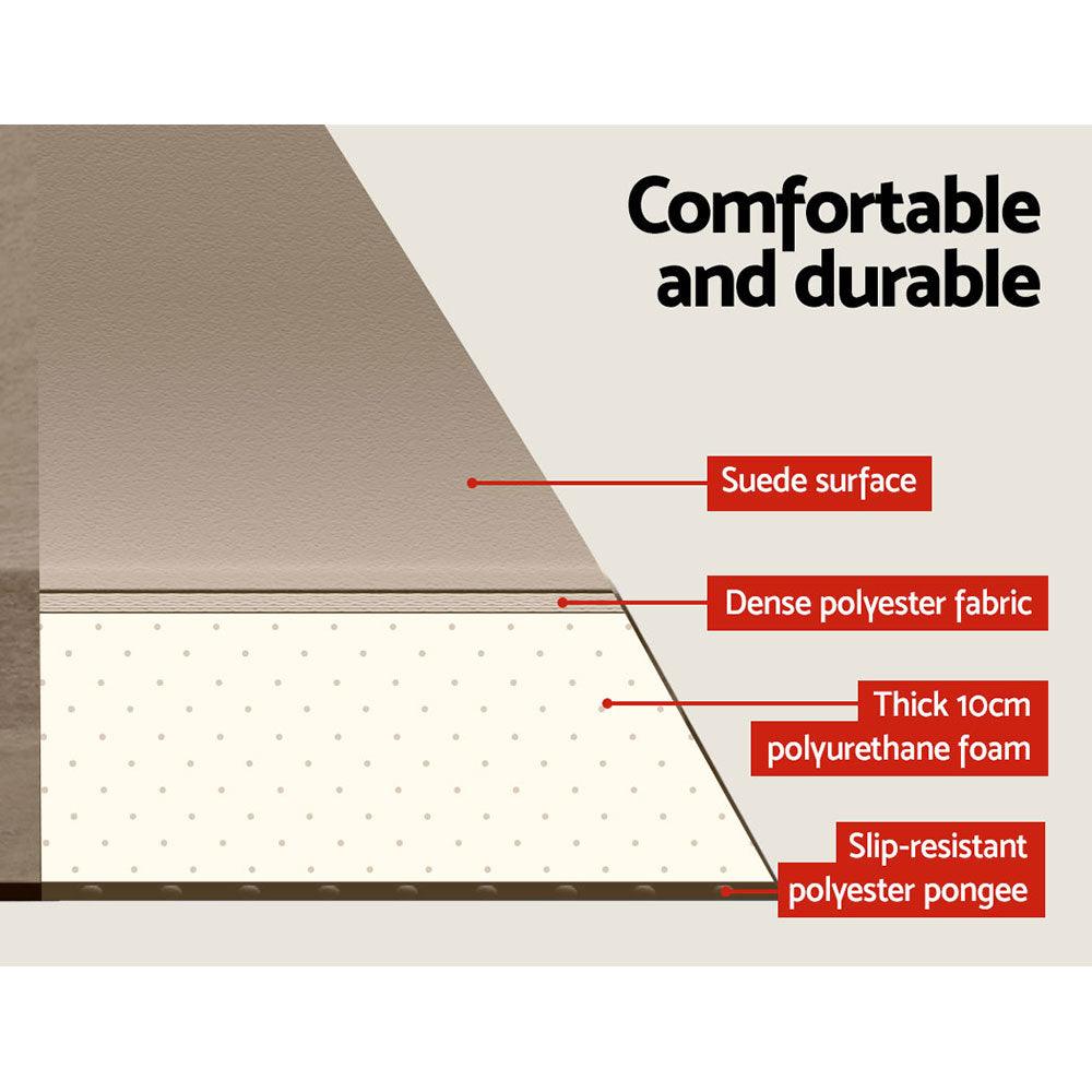 Weisshorn Self Inflating Mattress Camping Sleeping Mat Air Bed Double Set Coffee - Harrogates
