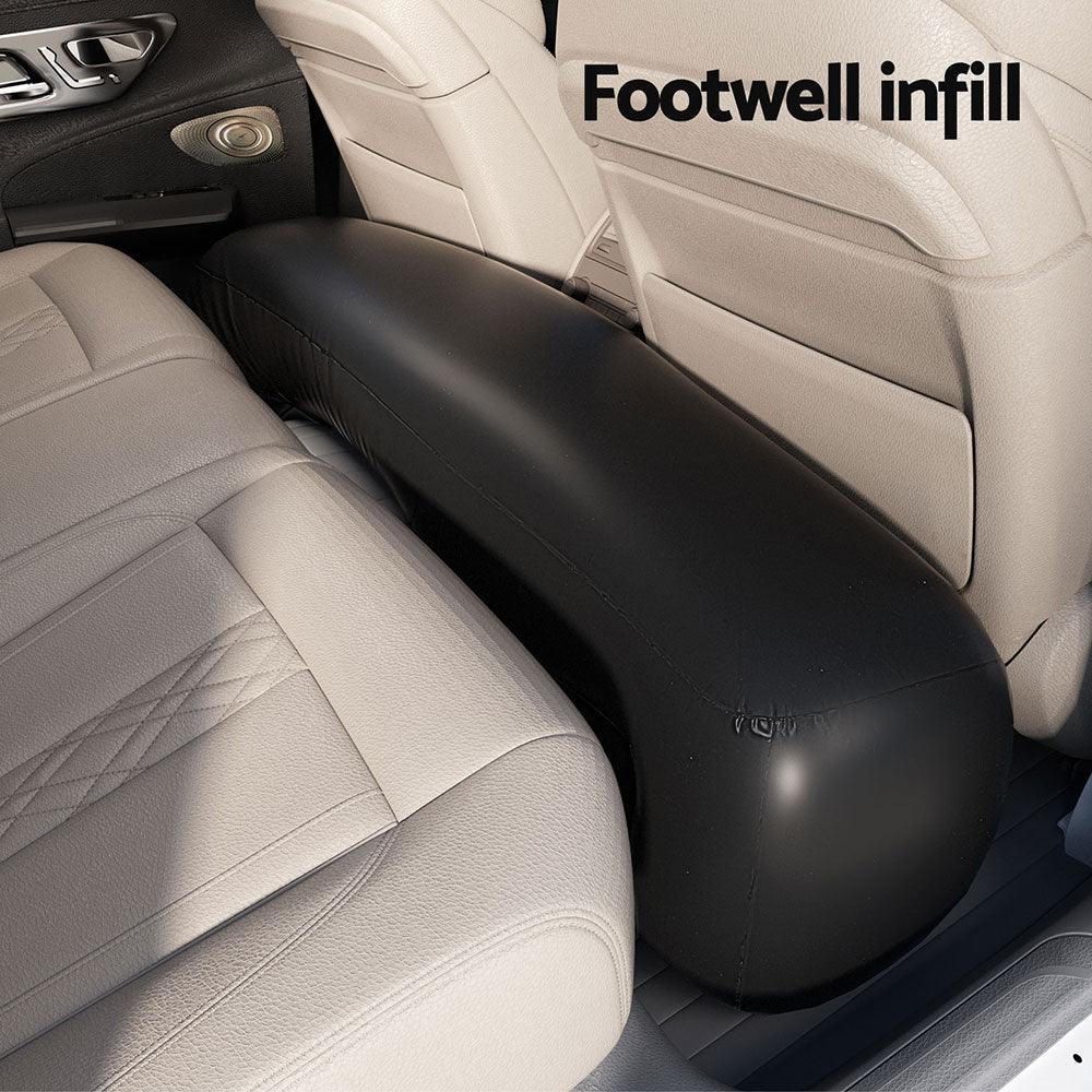 Weisshorn Car Mattress 134x78 Inflatable SUV Back Seat Camping Bed Black - Harrogates