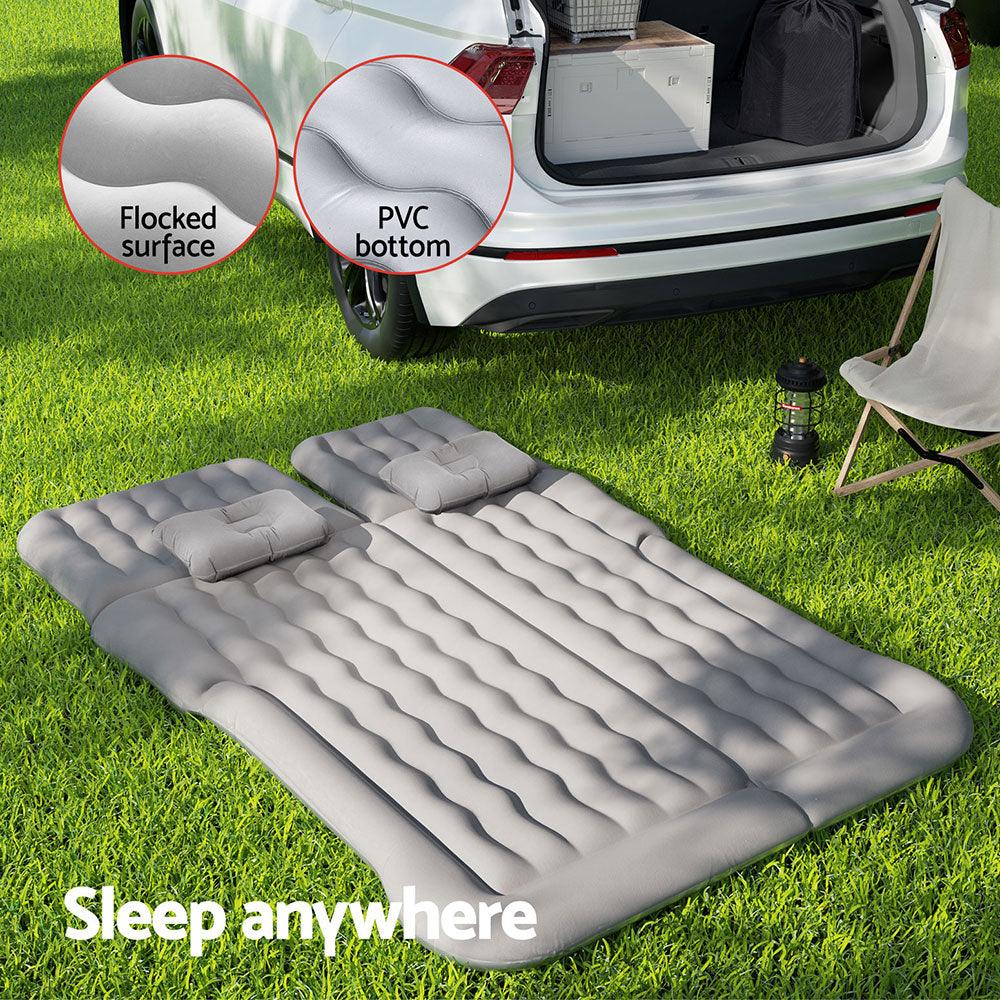 Weisshorn Car Mattress 175x130 Inflatable SUV Back Seat Camping Bed Grey - Harrogates
