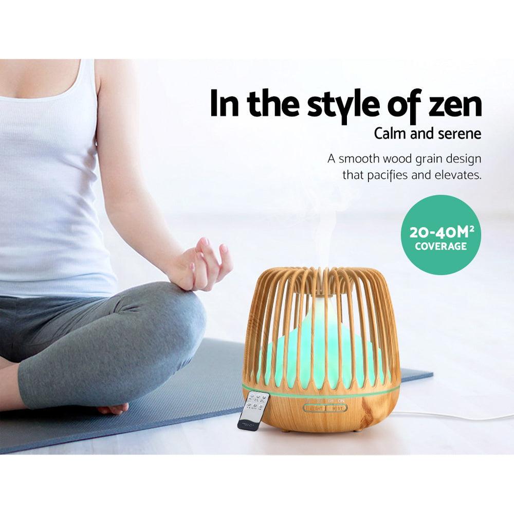 Devanti Aroma Diffuser Aromatherapy Remote 500ml - Harrogates