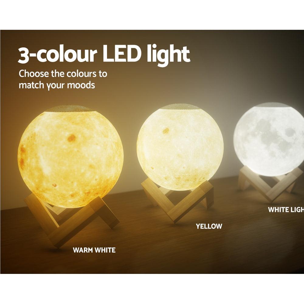 Devanti Aroma Diffuser Aromatherapy Moon Lamp 880ml - Harrogates
