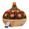 Devanti Aroma Diffuser Aromatherapy 3D Glass 400ml - Harrogates